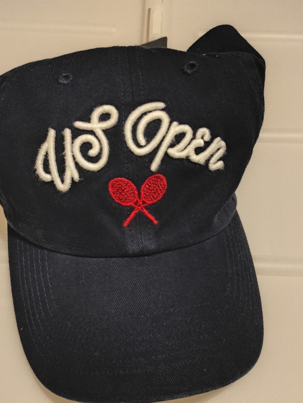 New Rare Vintage NYC US Open Tennis Official Licensed Hat Racket Embroidery